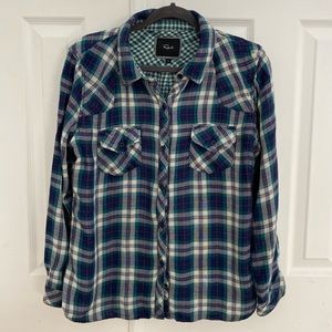 Rails Plaid buttoned down lined shirt